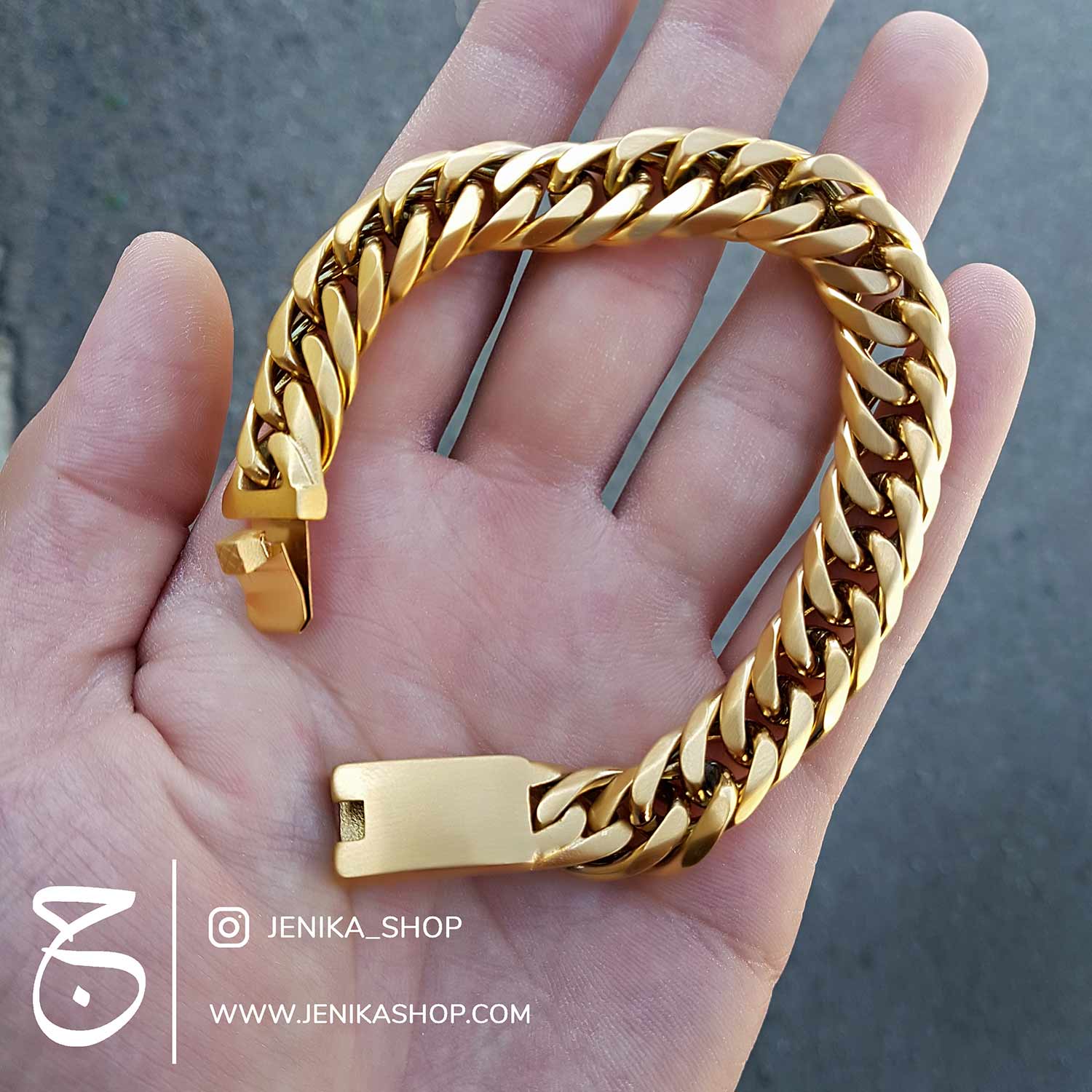دستبند مردانه کارتیر طلایی