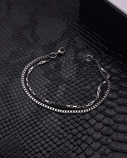 دستبند استیل زنجیری ونتال 