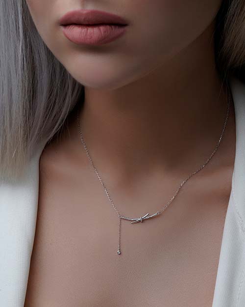 گردنبند زنانه نقره 