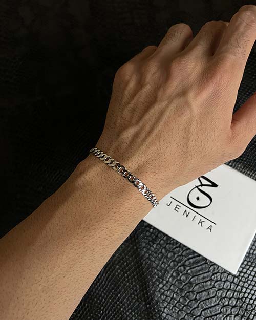 دستبند نقره مردانه 