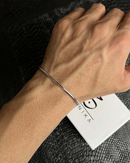 دستبند نقره مردانه 