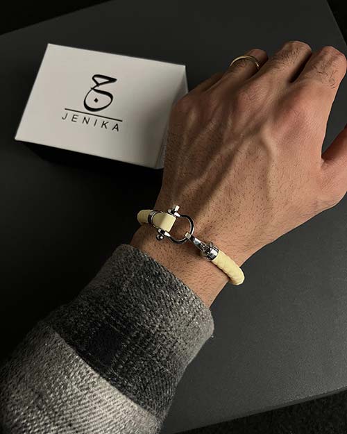 دستبند مردانه امگا رابر زرد 