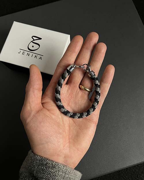 دستبند مردانه امگا کنفی طوسی 