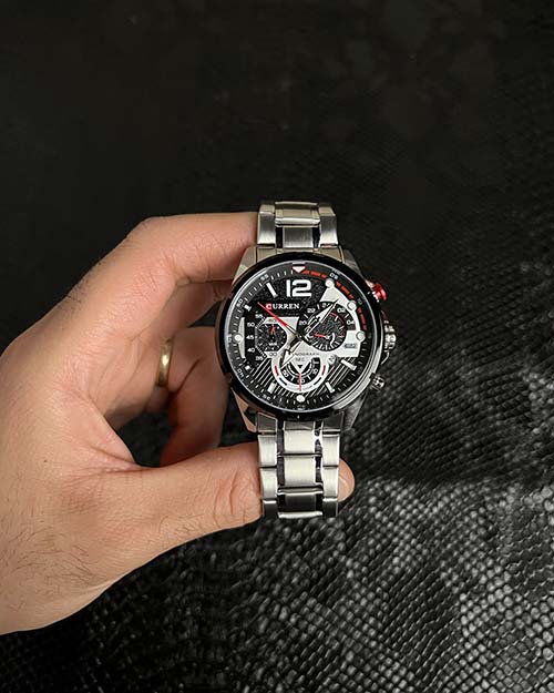 ساعت مردانه کارن CURREN کد 8395 نقره ای
