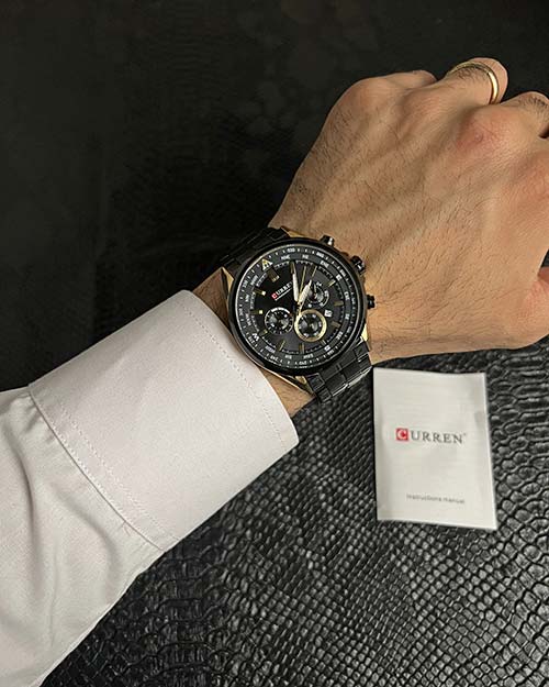 ساعت مردانه کارن CURREN کد 8399 مشکی