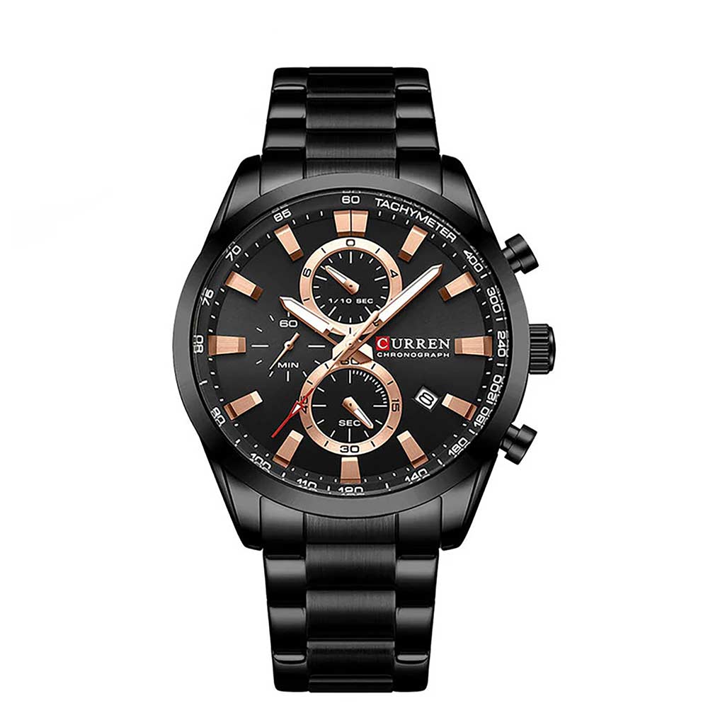 ساعت مردانه کارن CURREN کد 8445 مشکی