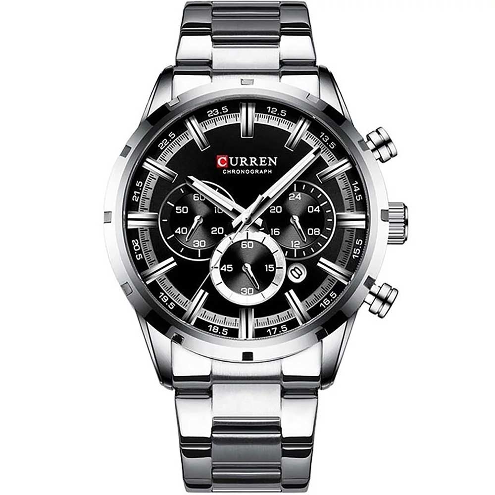 ساعت مردانه کارن CURREN کد 8355 صفحه مشکی